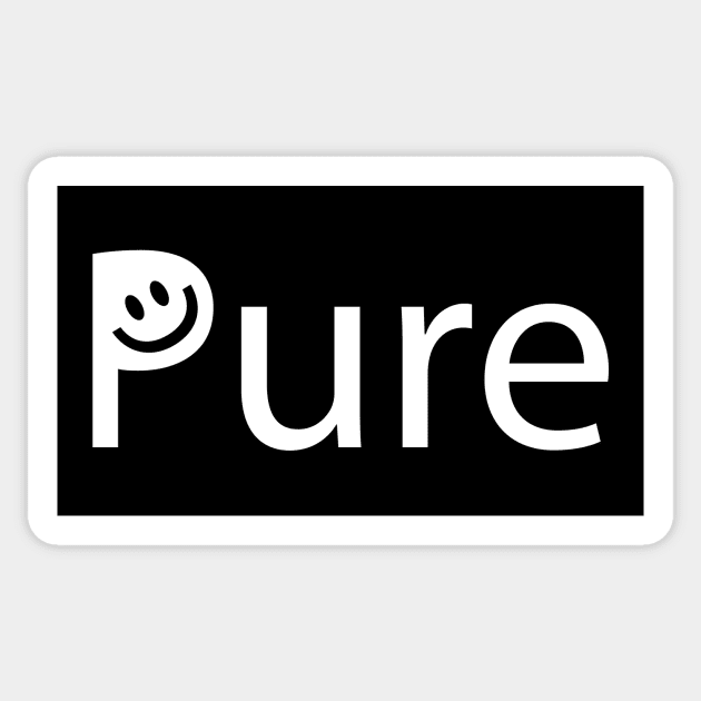 Pure artistic text design Sticker by BL4CK&WH1TE 